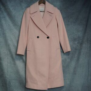Club Monaco Daylina Wool Blend Coat Light Pink XS